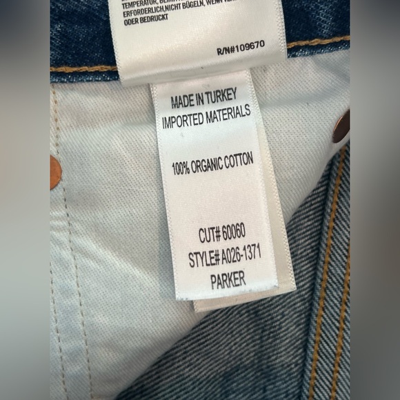 Agolde Blue Jean Shorts - Picture 5 of 12